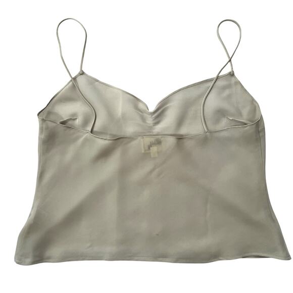 Vintage 90s / Y2K Milly Sheer Tank Top Gray // Size 10 Medium - Picture 2 of 7